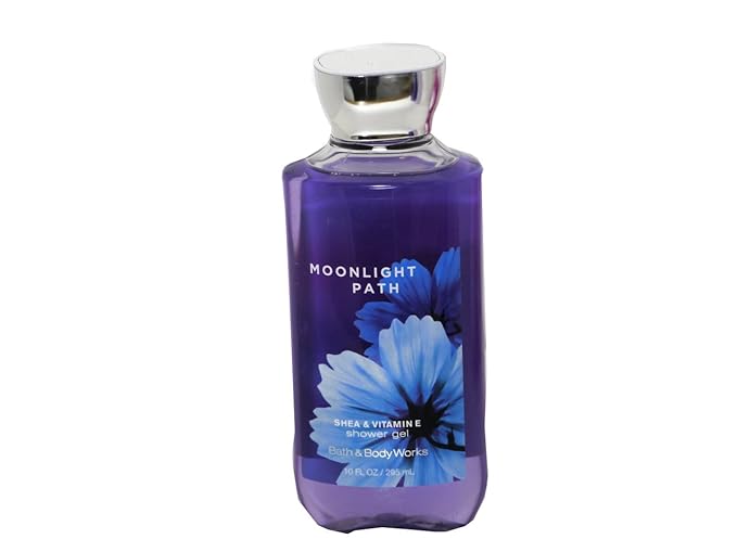 Bath & Body Works Signature Collection Moonlight Path Gift Set - Bundle - 4 items: Ultra Shea Cream, Body Lotion, Shower Gel, and Shower Sponge