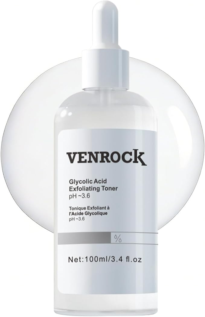 7% Glycolic Acid Exfoliating Toner, Exfoliating Facial Toner, Pore Minimizing Toner, Smooth Skin, Even Tone, Hydrating Formula