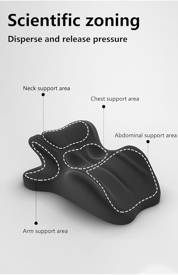 Ergonomic Memory Foam Wedge Pillow, 27° Angled Support for Neck and Waist, Multi-Position Support Pillow (Blue)