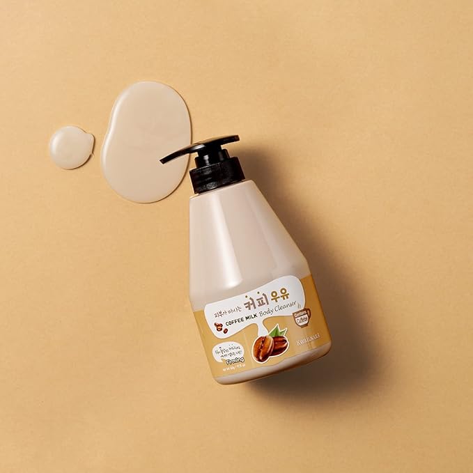 Kwailnara Coffee Milk Body Wash (19.75 Fl Oz) – Korean Body Cleanser for Energized Skin | Milk Protein, Royal Jelly & Antioxidant Coffee Extract | Paraben-Free with Gentle Bubbles
