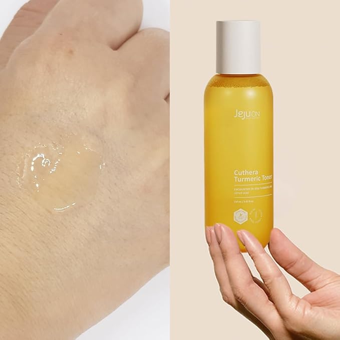 Cuthera Turmeric Essence Korean Toner 5.07 Fl Oz - Vegan, Anti-Aging, Hydrating, Moisturizing Skincare Jeju Natural Ingredients, Skin Smoothing