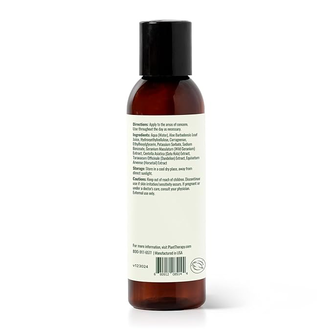 Plant Therapy Aloe Vera Jelly 4 oz, All Natural, Unscented Base, For All Skin Types, Soothe Dry, Irritated Skin, Essential Oil Dilution