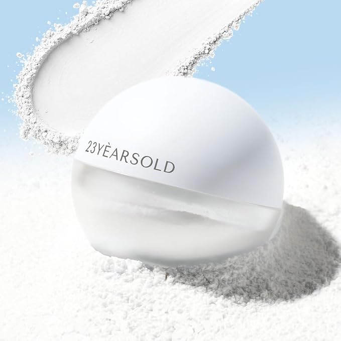 [23YEARSOLD] Derma Thin Zero Sebum Powder (White) – Sensitive-Skin Friendly Oil-Control Setting Powder, Lightweight Pore-Blurring Formula for a Smooth, Long-Lasting Matte Finish, 1.4 oz