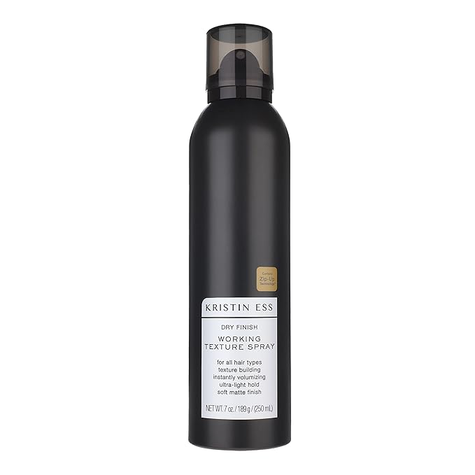 Kristin Ess Dry Texture Hair Spray for Women | Professional Salon | Light Hold Texturizing Styler + Volumizing Hairspray for Curls, Waves + Fine Hair | Soft Matte Finishing | Fresh Pear Fragrance, 7oz