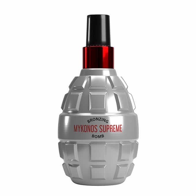 Bronzing Bomb Mykonos Supreme I Dark Tanning Lotion for Outdoor Sun I Fast Deep Bronze Glow, Sun Tanning Oil with Natural Oils I Non-Greasy Moisturizing Formula for Beach & Vacation I 200 ml (6.8 oz)