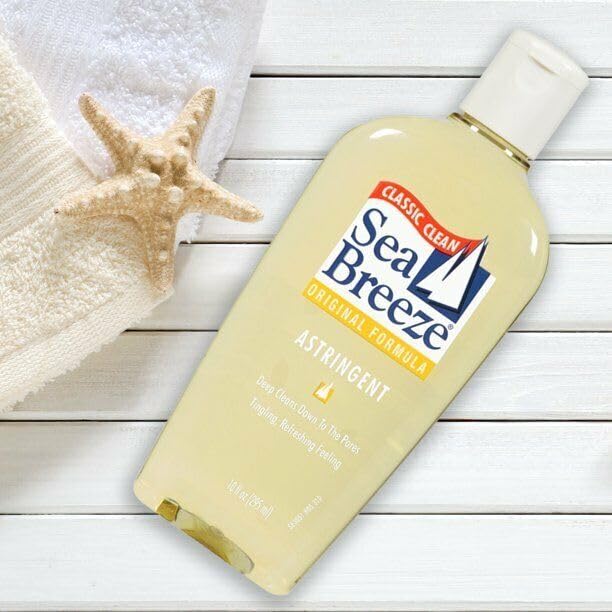 Sea Breeze Deep Cleaning Facial Original Astringent, 10 Fluid Ounce (Pack of 3)
