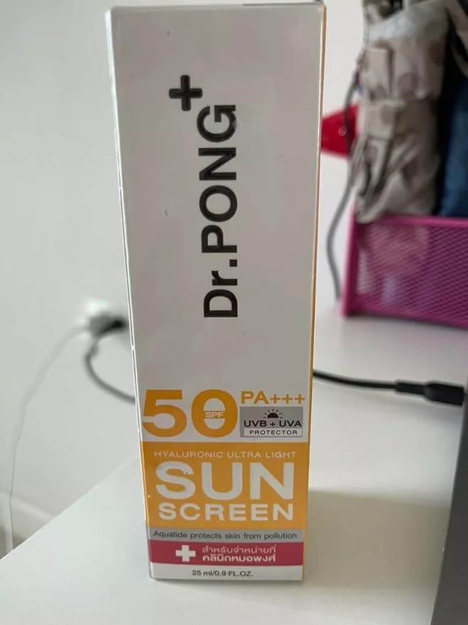 Generic Dr.PONG Hyaluronic Ultra Light Sunscreen with Aquatide SPF50 PA+++25ml, 0.88 Ounce (Pack of 1)