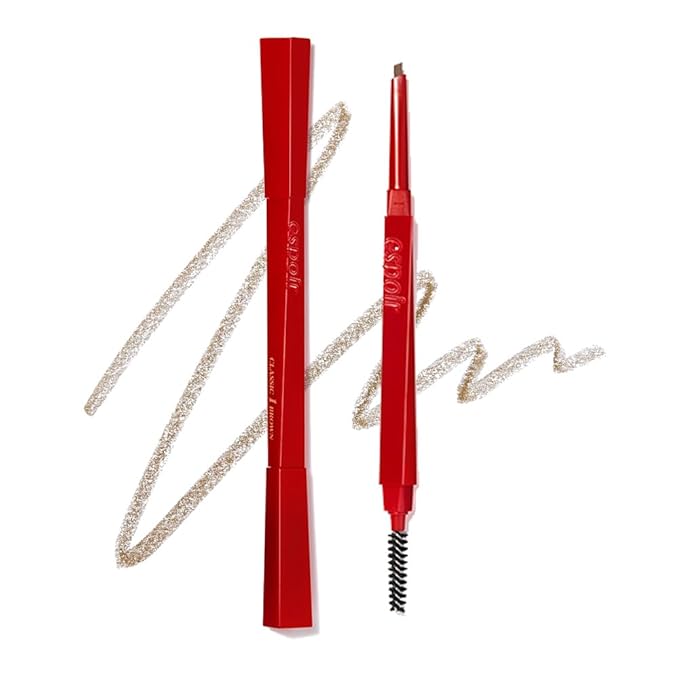 Espoir The Brow Balance Pencil #5 Light Brown | Eye Brow Pencil Quick and Easy to Draw without Clumping with Slim Triangle Shape| A Detailed and Rich Eyebrow Texture | Korean Eyebrow Makeup