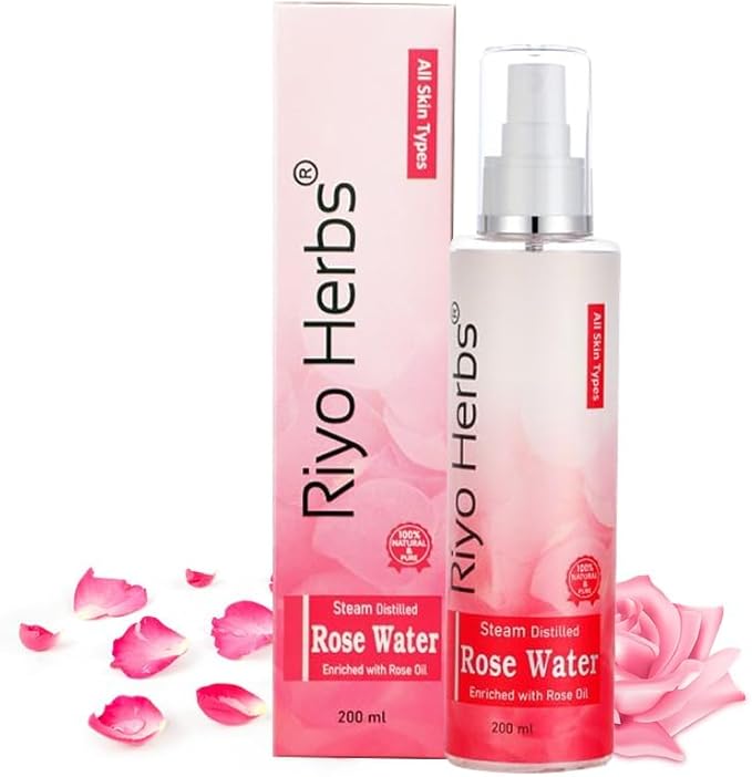PRZX Pure Rose Water Facial Mist 200ml | Steam Distilled Gulab Jal Toner & Refreshing Face Spray | Suitable for All Skin Types