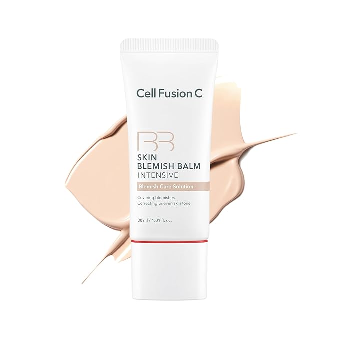Cell Fusion C Skin Blemish Balm No.19 Light - Fair/Light, SPF-Free, Skincare-Enriched BB Cream, 24h Natural Coverage, Tinted Moisturizer, Korean Makeup, 1.01 fl.oz.