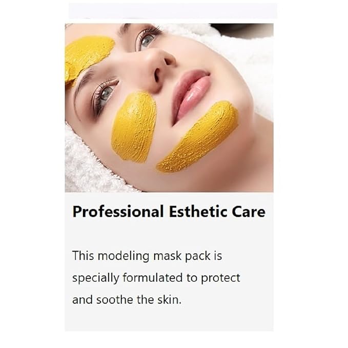 jNE Anskin Original Modeling Mask Powder Pack | Korean Skincare Face Pack for Calming Irritated Skin, Deep Hydration & Pore-Cleansing Care (8.47oz / 240g, Green Tea)