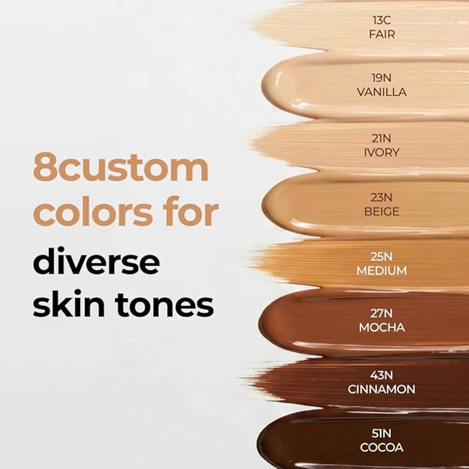 BOM COSMETICS Even Fit Cover Cushion 23N Beige 15g, Skin Tint Concealer Foundation for Full Coverage with Weightless Wear and a Buildable, Natural Skin-Fit Finish, Beauty, Korean Makeup Foundation