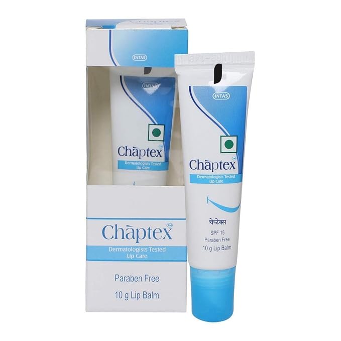 Lip Balm, 10g with SPF 15 | Dermatologist Tested | Paraben Free Lip Care | Moisturizing & UV Protection for Dry, Chapped Lips