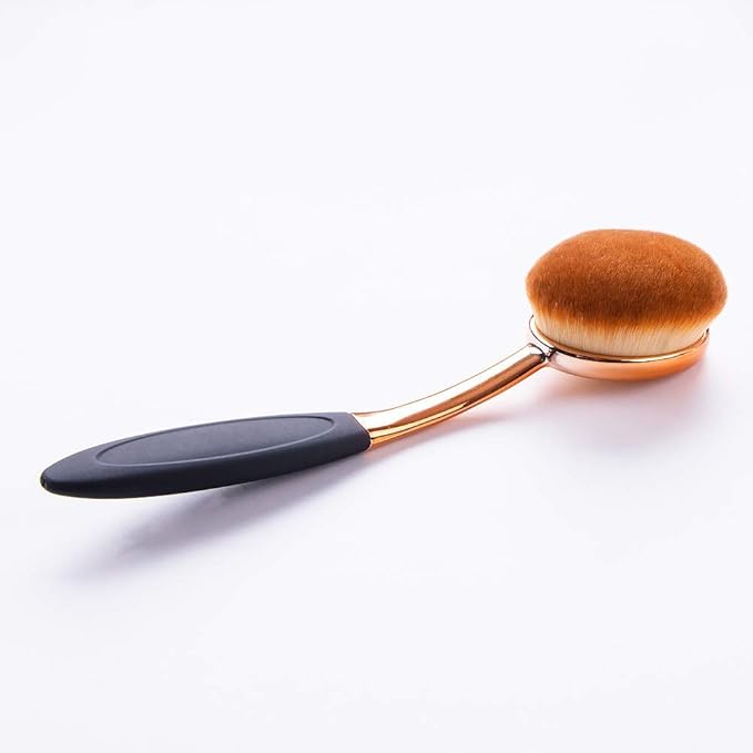 Yoseng Oval Foundation Brush Second Largest Toothbrush makeup brushes Fast Flawless Application Liquid Cream Powder Foundation (4 pack)