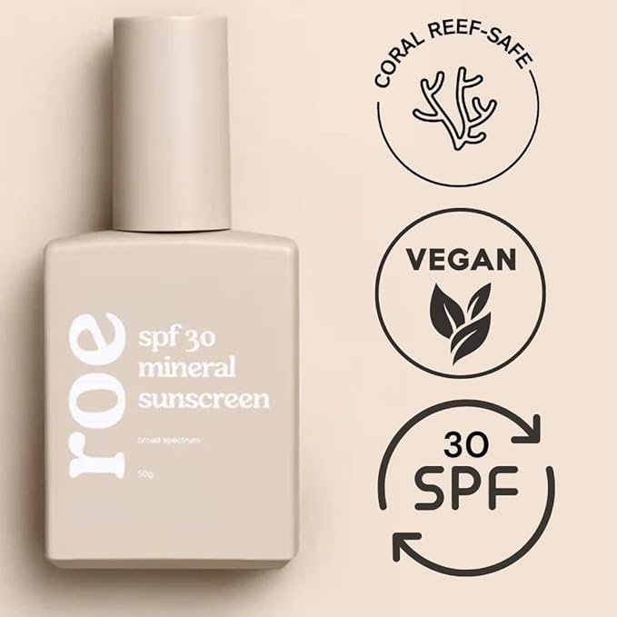 Roe Wellness- Baby Mineral Sunscreen SPF 30 Clean Ingredients | Non-Greasy, Reef Safe, Paraben-Free (2Pack)