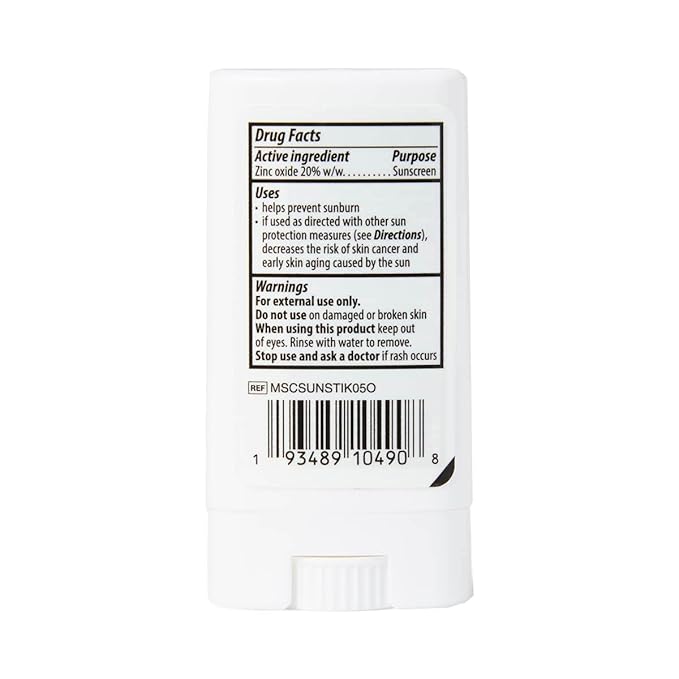 Medline Remedy Mineral Sunscreen Stick, 0.5 oz (Pack of 2)