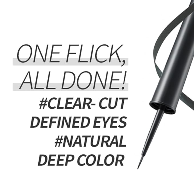 ETUDE OH M'EYE LINE liquid eyeliner - Brown, Intense Precision Liquid Eyeliner, Vivid, Deep Color, Smudge Proof, Long Lasting, Korean Makeup, Kbeauty, Perfect for Gift