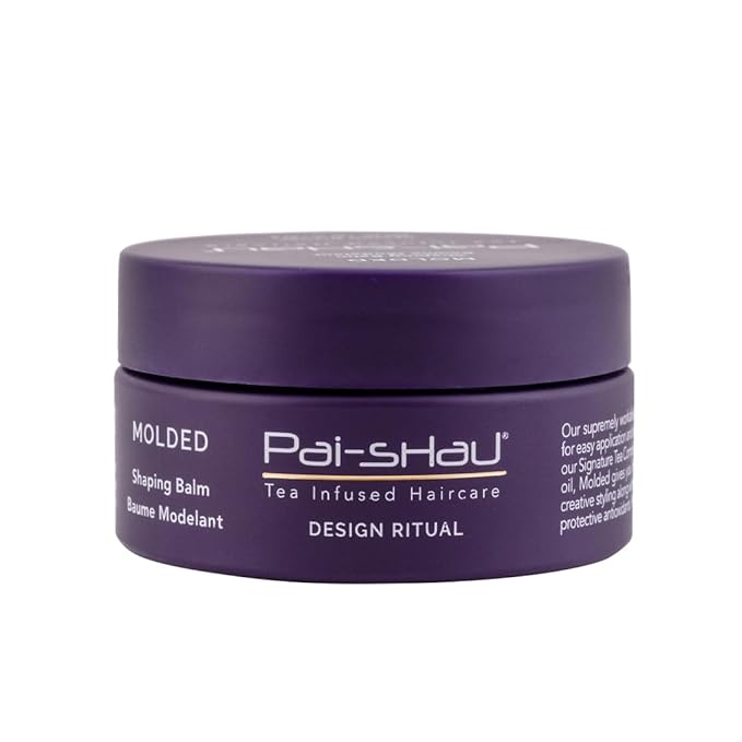 Pai-Shau - Molded Shaping Balm, Flexible Hold Styling Balm for Texture, Control and Shine, Lightweight Hair Cream with Castor Oil and Antioxidants for All Hair Types