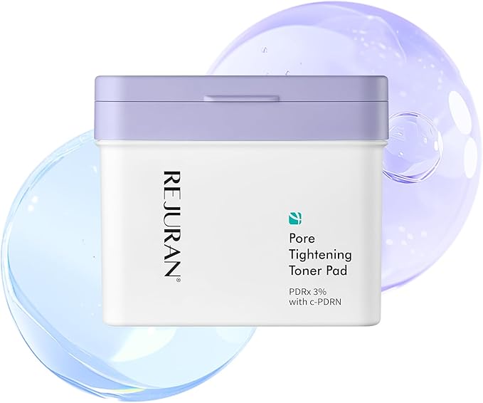 REJURAN® Pore Tightening Toner Pad, PDRx® 3% with DOT™ c-PDRN – Daily Pore Cleansing & Cooling Care Pads for Oil-Moisture Balance and Smoother-Looking Skin. Korean Skin Care