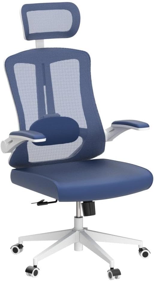 Ergonomic Office Chair Desk Chair - Mesh Computer Chair with 360° Swivel Wheels, Adjustable 90-130° Recline & Lumbar Support for Home Office, Supports up to 350lbs