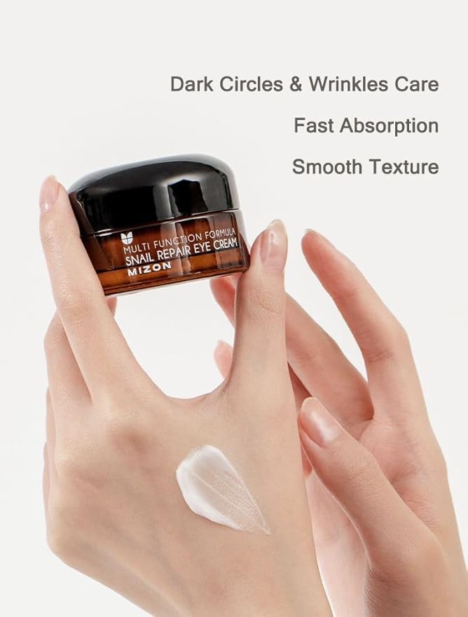MIZON Full Korean Skincare Set Allin1 Snail Repair Cream Snail Repair Intensive Ampoule Snail Repairing Foam Cleanser and Snail Repair Eye Cream Stocking Stuffers Chirstmas Gift