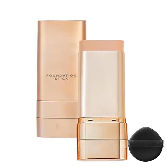 Luminous Dual-Ended Concealer Foundation Stick, Foundation Stick Korean 3 in 1, ConcealerFoundation Stick with Brush, Double-Ended, Flawless, Long-Lasting StickFoundation (LIGHT SAND)