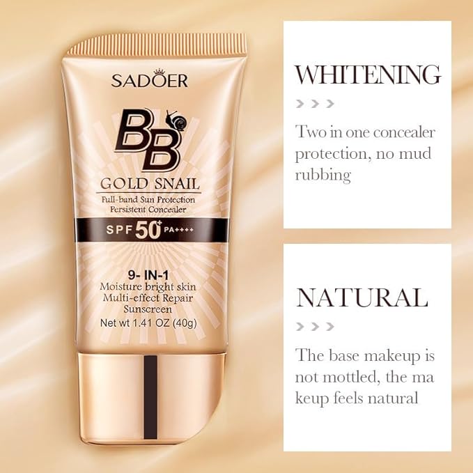 Smoothers Lightweight BB Cream, 1 Tube (1.41 Ounce), Light to Medium 810 Skin Tones, Hydrating BB Cream with SPF 21 Sun Protection (02# LVORY COLOR)