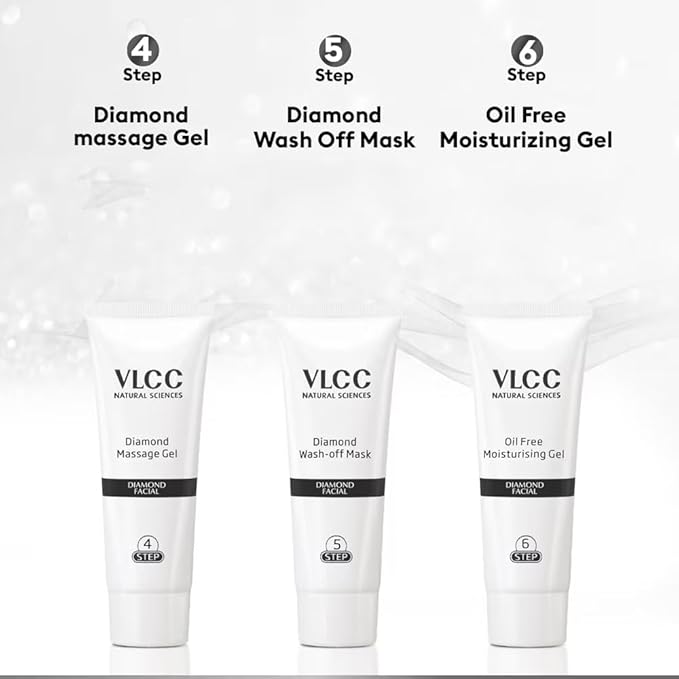 VLCC Diamond Facial Kit + FREE Rose Water Toner | 300gm + 100ml
