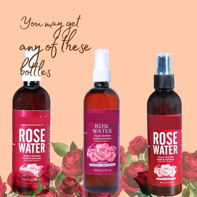 Pure & Natural Rose Water Spray 200ml Mist