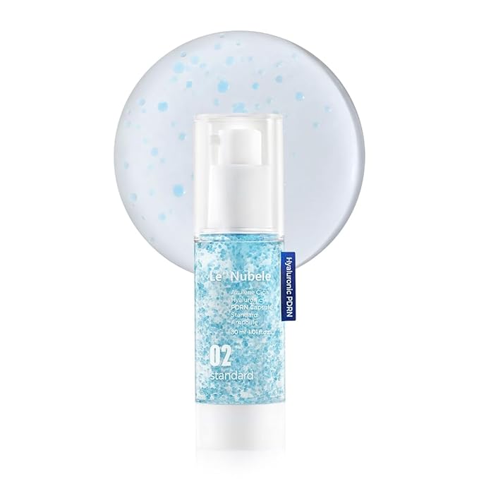 Le Nubele Azulene Cica PDRN Skin Regeneration Set (Serum + Ampoule + Gel Cream) 3-Step Skincare for Sensitive, Acne-Prone, and Aging Skin