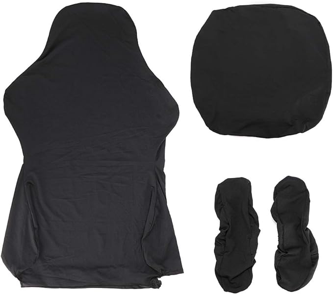 BTSKY Ergonomic Office Computer Game Chair Slipcovers Stretchy Polyester Covers for Reclining Racing Gaming Gaming Chair Black (No Chair)