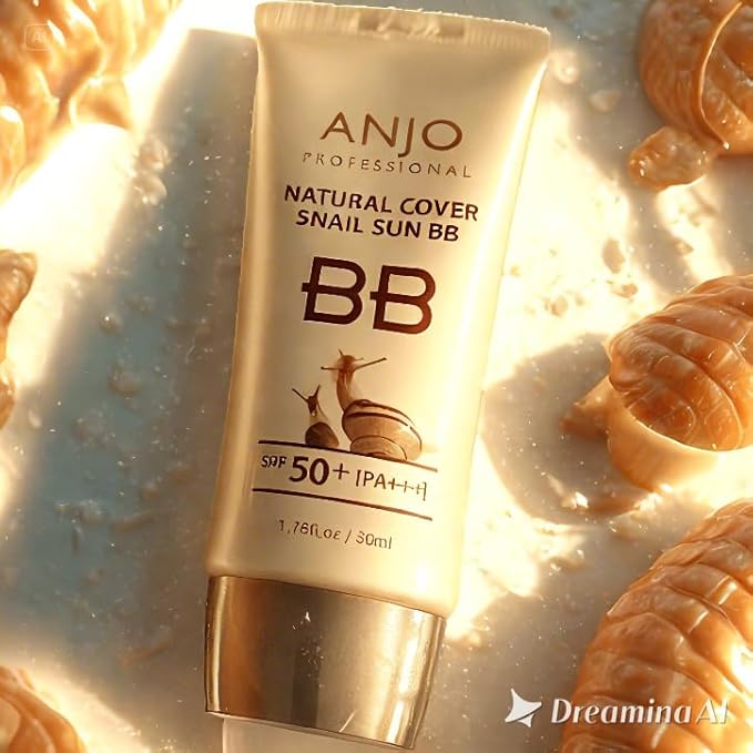 Natural Cover Snail Sun BB Cream SPF 50+PA+++ 50ml X 1EA / Makeup Base/Snail Mucus/Korean Cosmetics