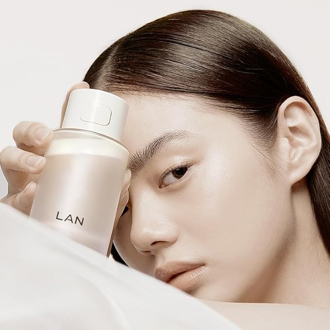 1PC LAN Toner LAN Time Flower Lotion, LAN Face Essence Toner Soothing Firming Lifting Moisturizing Double Layer Facial Lotion, Reliving Dull Skin Essence, 100ml / 3.38 FLOZ