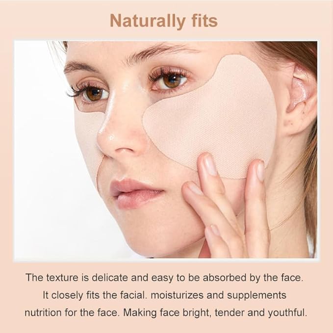 5-Pairs Golf Patches, Outdoor UV Protection Face Patch, Golf Gel Facial Patches, Hydrating Skin Care Sunscreen Patch, Suitable for Outdoor Activities