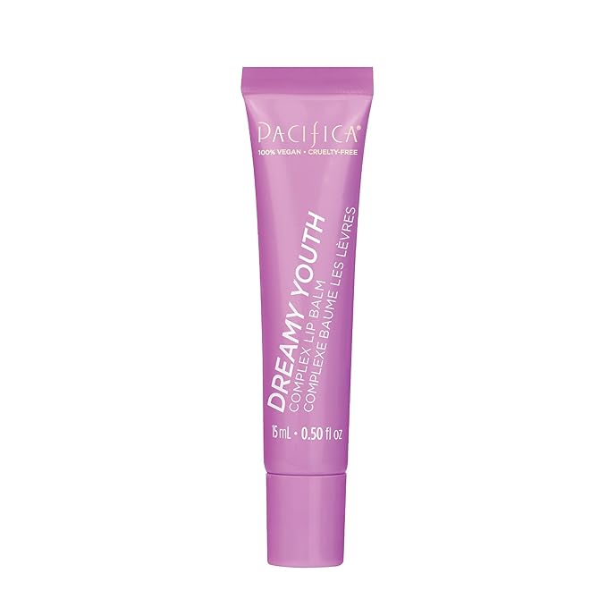 Pacifica Dreamy Youth Complex Lip Balm – Anti-Aging Vegan Collagen & Squalane Lip Treatment, Deep Hydration for Dry Lips, Clean Vegan, 0.5 oz