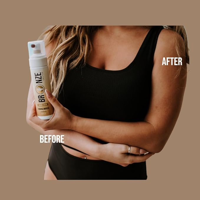 Self-Tanning Mousse – Rich Caramel Cream | Vegan & Cruelty-Free | Fast-Dry, Streak-Free, Lightweight Foam for Face & Body | Golden Undertones, Long Lasting Glow | 200ml/6.7oz