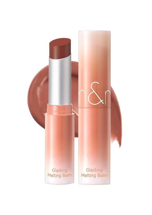 rom&nd GLASTING MELTING BALM 13 Scotch Nude | Crystal-Clear Water-Gloss Shine | Hydrating Tinted Lip Balm for Plump, Non-Sticky Lips