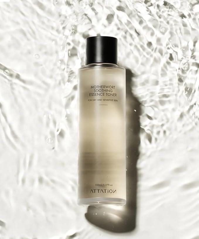 Motherwort Soothing Essence Facial Toner, Herbal Extract, for Dry and Sensitive Skin, Vegan Korean Skincare, Refreshing, Hydrating, Purifying for Glow and Glass Skin 150ml / 5.07fl. oz.