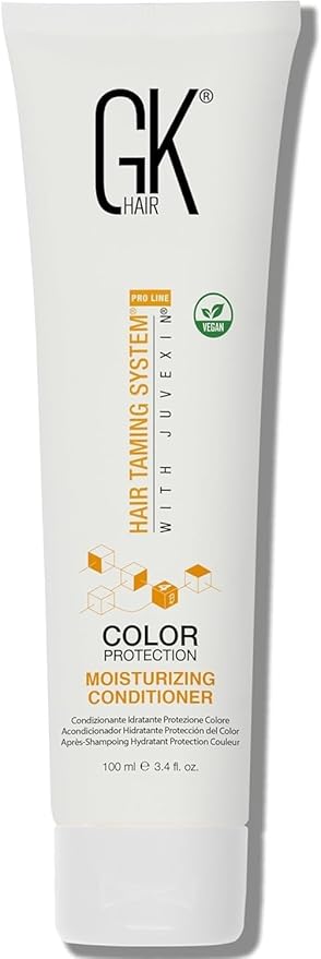 GK HAIR Global Keratin Moisturizing Conditioner (100ml/3.4 Fl Oz) for Hydrating Color Protection Dry Damage Curly Frizzy Color Treated Hair Repair Organic Paraben Sulfate Free All Hair Types