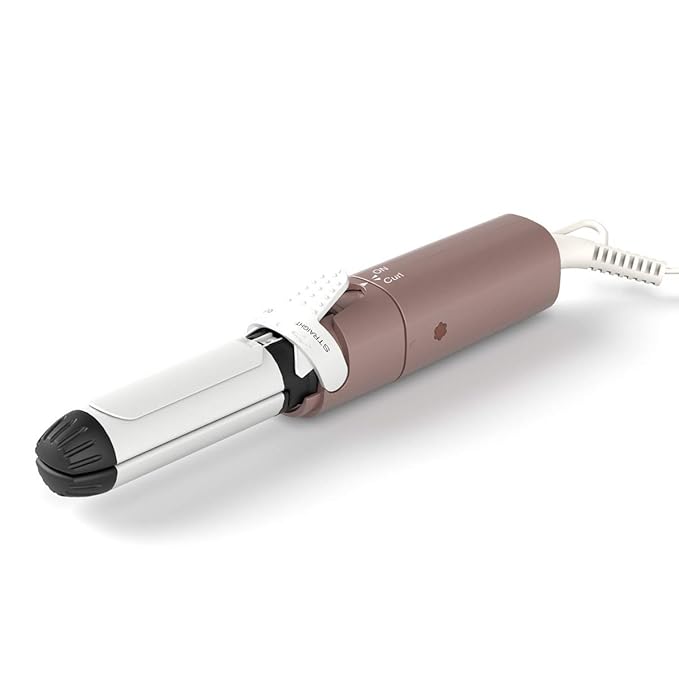 VAV 2 in 1 Iron Hair Straightener and Curler, Curling Iron Ceramic Flat Iron 1 Inch, Instant Heat Up to 400°F, Dual Voltage Mini Curling Wand Travel Size 01