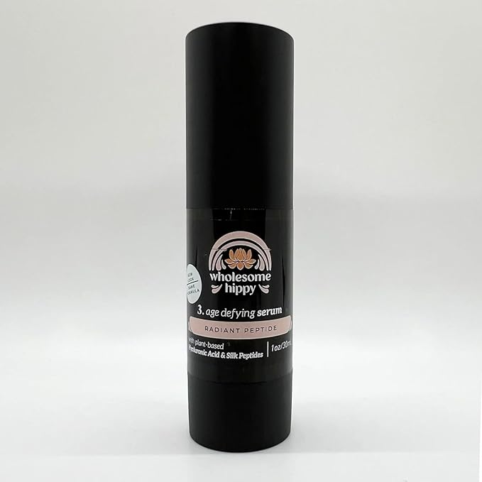 Wholesome Hippy Age-Defying Peptide Anti-Aging Collagen Serum for Face - Age Defying Silk Peptide Serum 1 oz.