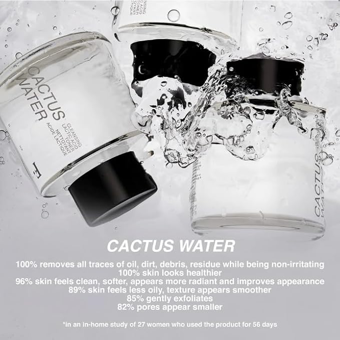 Freck Beauty CACTUS WATER Cleansing Lactic Acid Toner – Hydrating, pH-Balancing, Skin-Smoothing with Prickly Pear, Lactic Acid & Fruit Extracts, Vegan & Cruelty-Free | 150ml