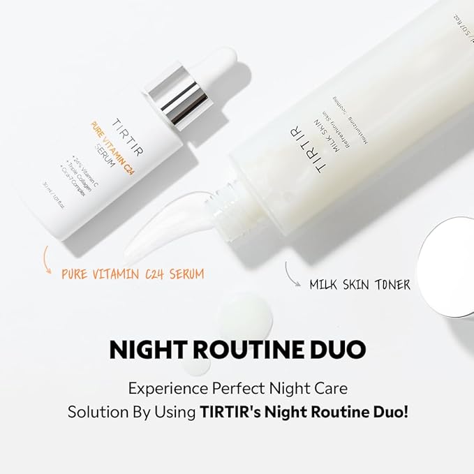 TIRTIR Pure Vitamin C 24% Serum 30ml + Milk Skin Toner 150ml