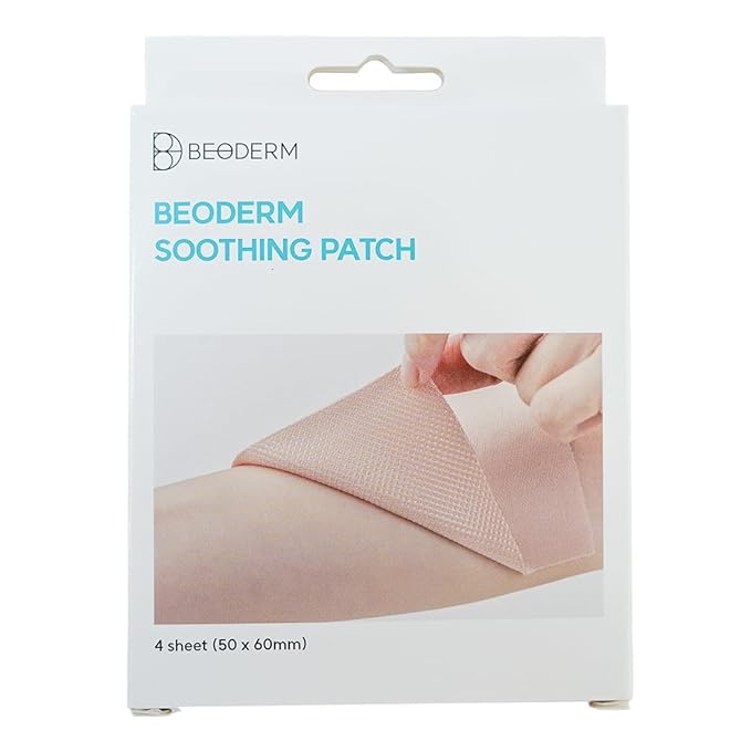 Cool Down Soothing Patch (4 Sheets x 1 pack) – Sunburn & First-Degree Burn, Sensitive Skin Cooling Patch, Daily Use