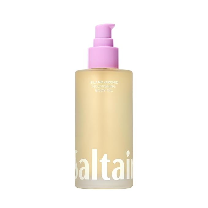 Saltair Body Oil – Silky After Shower and Bath Dry Oil for Women and Men – Non-Greasy, Well-Absorbing Moisturizer for Hydrating Dry Skin – Island Orchid Scent, 4oz