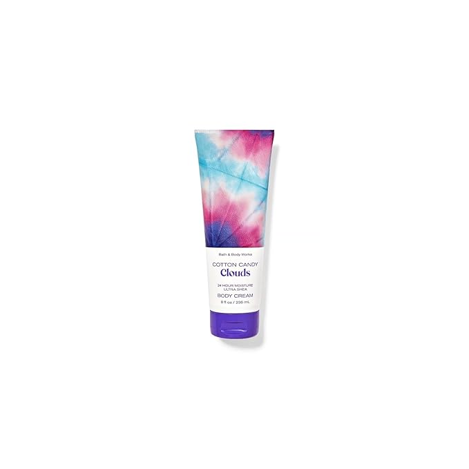 Bath & Body Works Ultimate Hydration Body Cream For Women 8 Fl Oz 1- Pack (8 Ounce (Pack of 1), Cotton Candy Cloud)