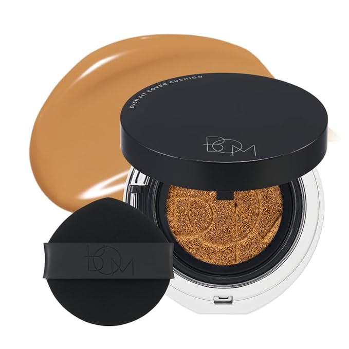 BOM COSMETICS Even Fit Cover Cushion 27N Mocha 15g, Skin Tint Concealer Foundation for Full Coverage with Weightless Wear and a Buildable, Natural Skin-Fit Finish, Beauty, Korean Makeup Foundation