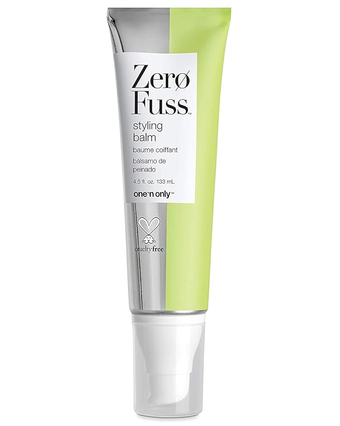 one 'n only Zero Fuss Styling Balm, Lightweight with All Day Flexibility, For Hair Types, Enhances Natural Shape, Texture, Wave, and Curl, Adds Smoothness Shine, 4.5 Fl. Oz