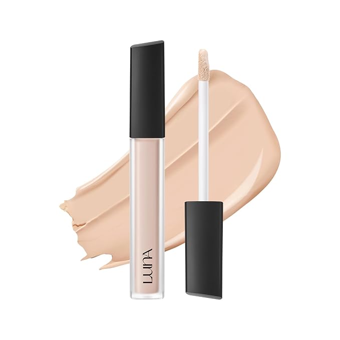 [NEW] LUNA Long Lasting Tip Concealer 21C | Moisturizing Liquid Type | Full Coverage for Dark Circles, Fine Lines & Redness | Korean Makeup, 0.26 oz