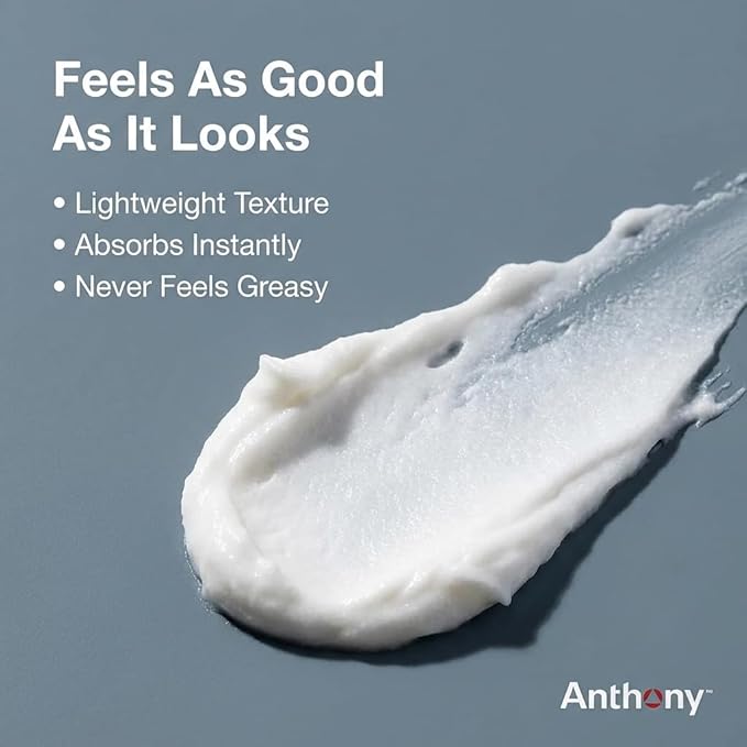 Anthony All-Purpose Facial Moisturizer – Men’s Hydrating Lotion for Dry Skin – Lightweight, Non-Comedogenic, Anti-Aging Formula – 3 Fl Oz